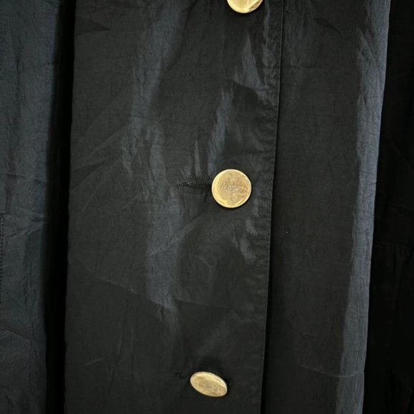 Vintage Forenza Black Rain Jacket Overcoat Size 12 - Picture 5 of 7